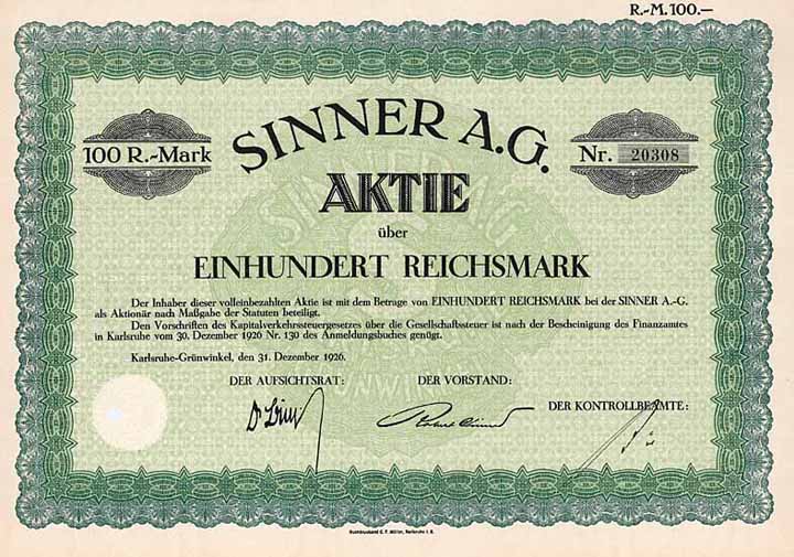 Sinner AG