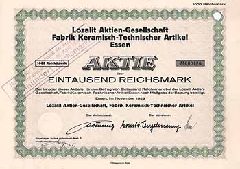 Lozalit AG Fabrik Keramisch-Technischer Artikel