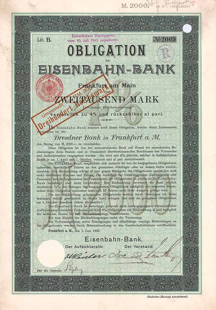 Eisenbahn-Bank