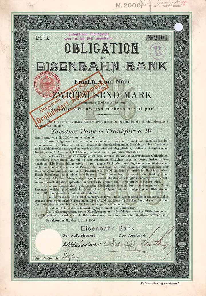 Eisenbahn-Bank