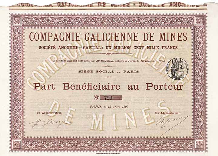 Cie. Galicienne de Mines S.A.