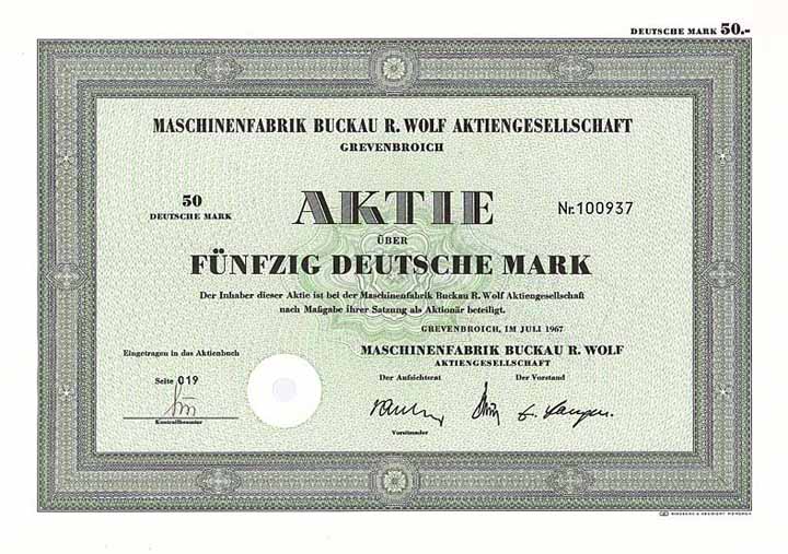 Maschinenfabrik Buckau R. Wolf AG