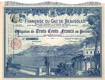 Cie. Francaise du Gaz de Beausoleil S.A.