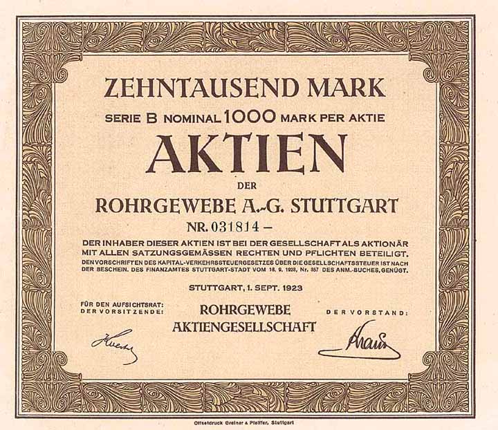 Rohrgewebe AG