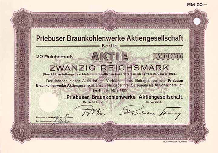 Priebuser Braunkohlenwerke AG