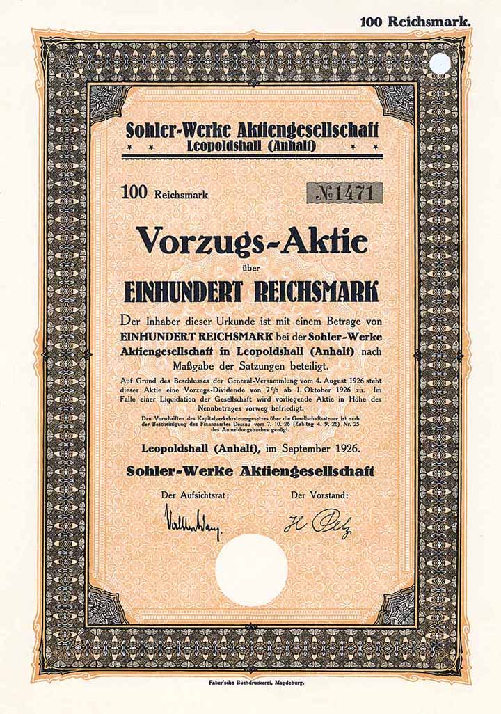 Sohler-Werke AG