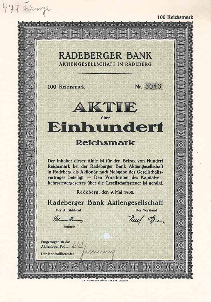 Radeberger Bank AG