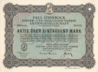 Paul Steinbock Papier- u. Zellulose-Fabrik AG