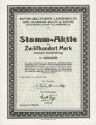 Aktien-Malzfabrik Langensalza und Hermann Wolff & Söhne AG